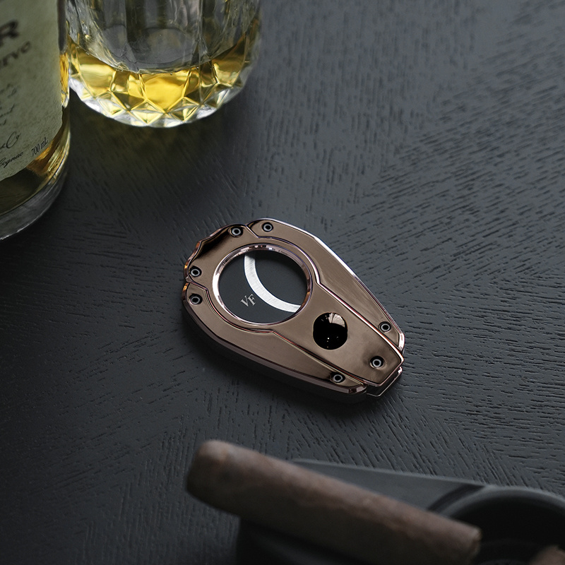 20 Pieces Customized Silver Stainless Steel Pocket Double Blade cigar cutter custom logo Smoking Accessories Cigar Cutter