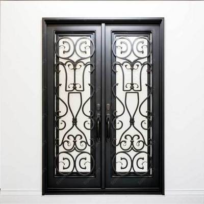 Villa Gate Designs and Garden Arch Arch Steel Doors Wrought Iron Modern Retractable Customized gates wrought iron