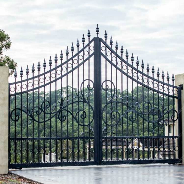 XIYATECH Gate Designs and Garden Arch Arch Steel Doors Wrought Iron Modern Retractable Customized Color Painting 3 Years 50 Sets