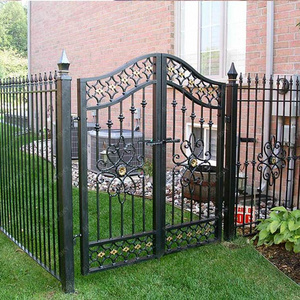 XIYATECH Gate Designs and Garden Arch Arch Steel Doors Wrought Iron Modern Retractable Customized Color Painting 3 Years 50 Sets