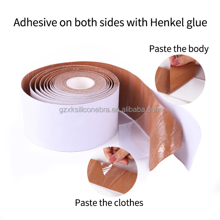 Henkle Glue Waterproof Anti Bump Gather Diy Double Sided Body Tape Push Up Breast Boob Tape Bra