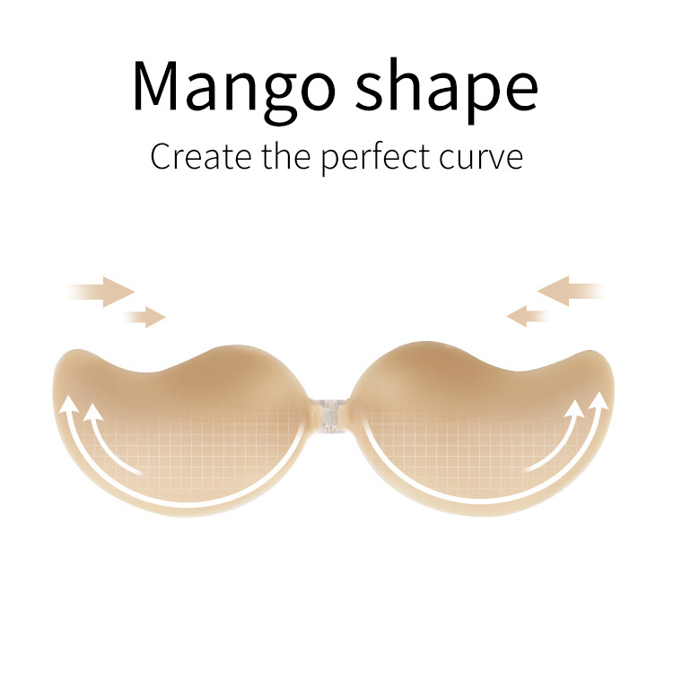 women underwear front adjustable strapless mango cup silicone bra backless bra