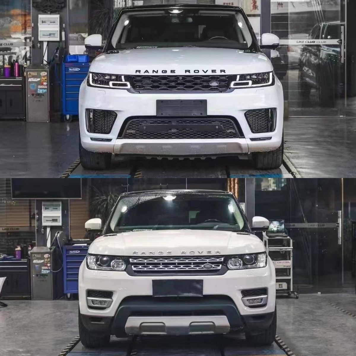 GZXL Body kits for land rover range rover sport L494 2014-2017 facelift 2021 including headlights front bumpers rear bumpers