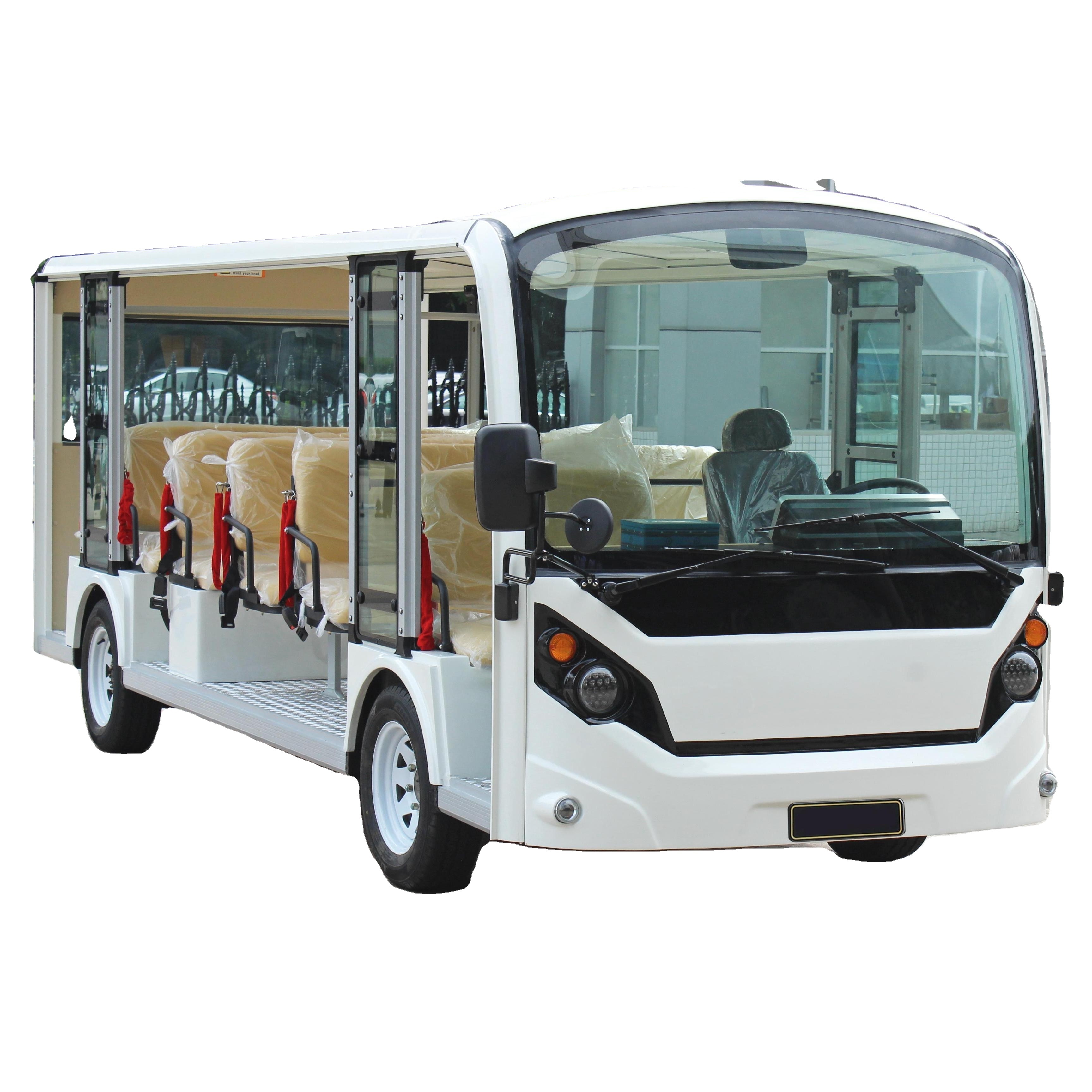 Eco Friendly Electric Bus 23 Seater Solar Sightseeing Electric Vehicle Car