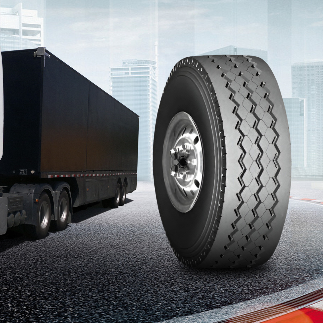 Ultra safe, high mileage tires 12R22.5 13 12 11.00 9 8.25 7.5 7 6.5 R22.5 R20 R16