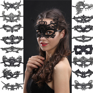 Factory Wholesale Sexy Eye Mask Lace Party Masks Masquerade for Carnival Halloween Half Face Cosplay Blindfold