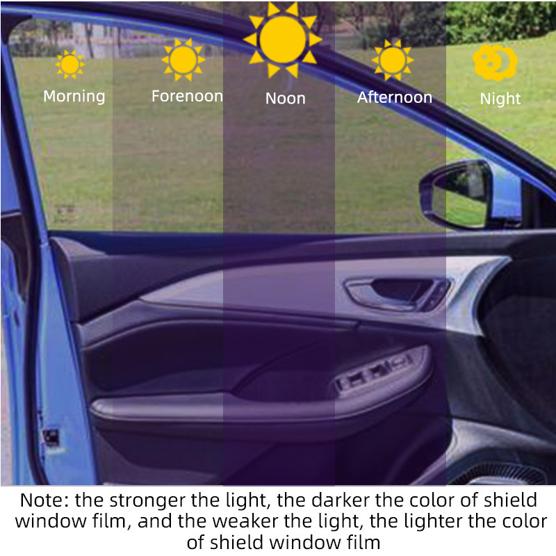 TPU VLT Self-adjust Smart Color Change Photochromic Car Tint Smart Window Film