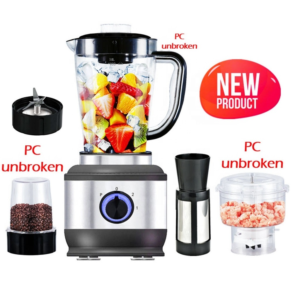 Multi purpose service stainless steel electric blender 4 in 1 3 in 1 with led light