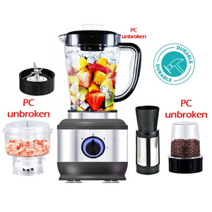 2 In 1 4 in 1 Blender Portable Coffee Meat Blender Spare Parts Fruit Blenders And Juicers Stainless Steel