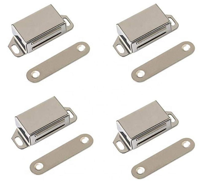 Stainless Steel Cabinet Latch Magnetic Clip Buckle Cabinet Door Latch Push To Open