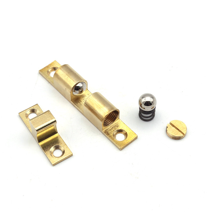 Furniture Brass Solid Cabinet  Roller Ball Door Catch Latch