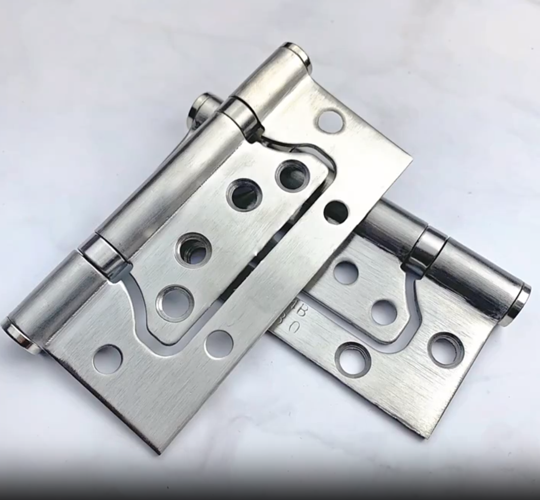 Stainless Steel Furniture Pivot Window Swing Hinge Non-mortise Wooden Door Butterfly Hinge