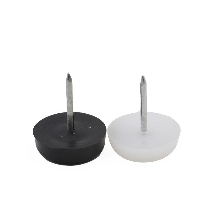 Sofa Feet Rubber Glide Furniture Sliders Plastic Chair Glides Nail For Sofa Table