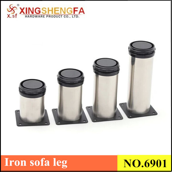 Metal Furniture Feet Legs Stainless Steel Chrome Plated Metal Sofa Legs Kitchen Adjustable Cabinet Table Leg