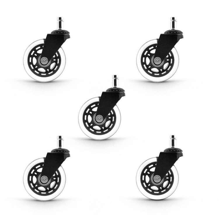 Office Chair Replacement Caster Wheels Set Rollerblade Heavy Duty Wheel/Transparent Pu caster wheels