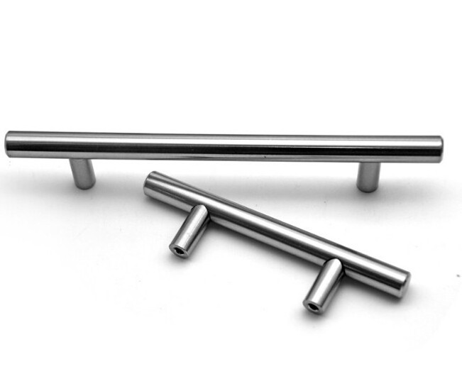 Furniture Hardware Hollow Tube Handle Stainless Steel T Bar SS Cabinet Drawer Pull Handle