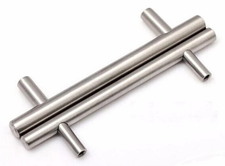 Furniture Hardware Hollow Tube Handle Stainless Steel T Bar SS Cabinet Drawer Pull Handle