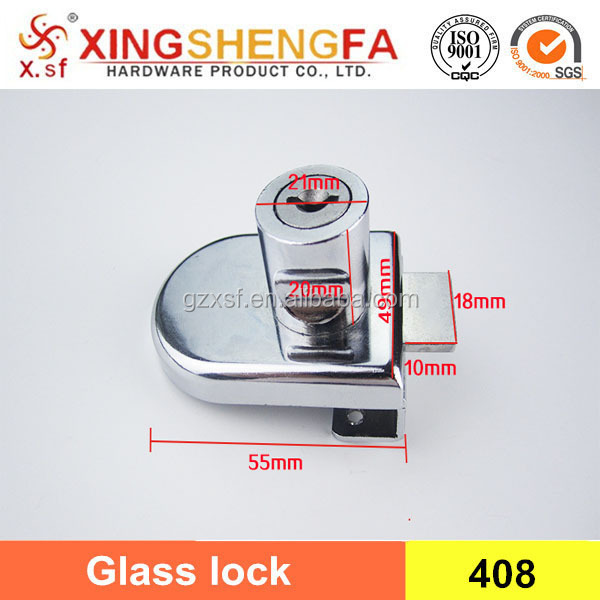 Hot Selling 408 Glass Display Showcase Lock Furniture Safety Drawer Lock