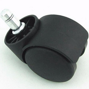 2 Inch Plastic With tube Office Chair Caster Wheel  Without Brake Swivel type