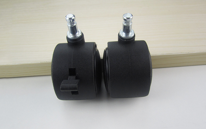 Plastic Office Chair Replacement Caster Wheel Stem Swivel Type Light Duty  Furniture Wheel Caster With Brake