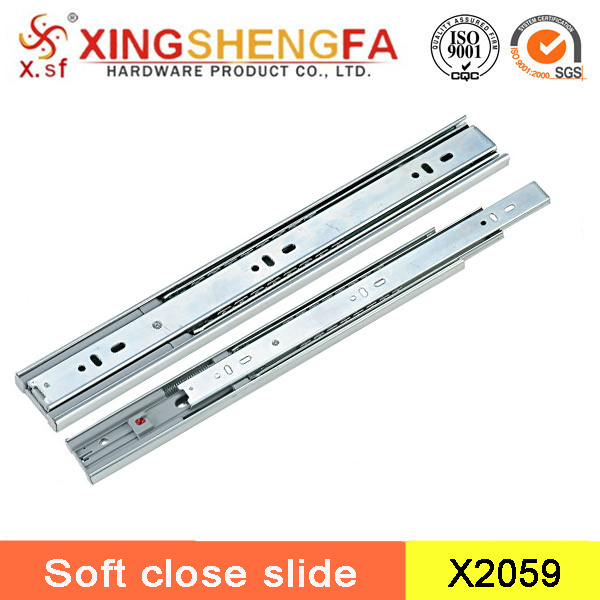 45mm telescopic channel furniture soft close drawer slide