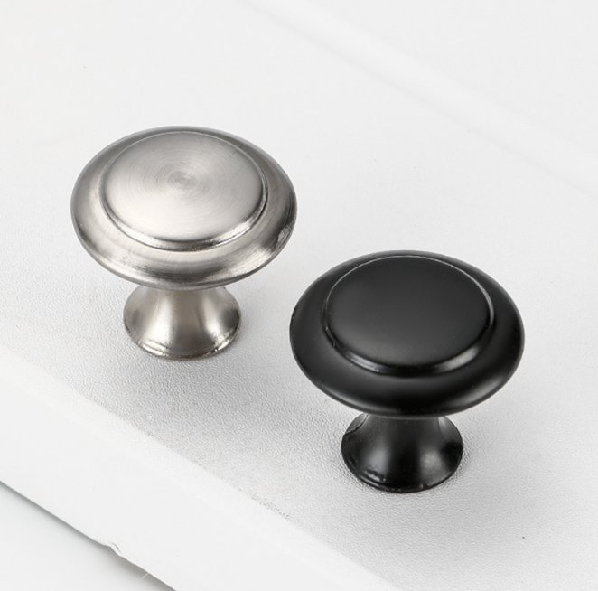 Mushroom Shape Cabinet Drawer Pull Knob Stainless Steel Cabinet Round Single Hole Door Handle Knob