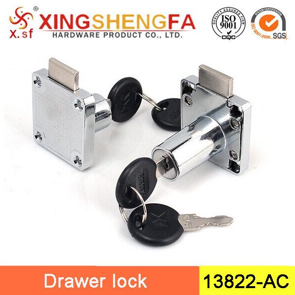 Furniture Hardware  138-22  high quality  drawer lock with 2 plastic keys