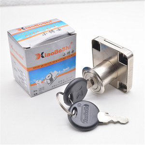 Hot sale iron material 138-22 desk drawer lock with two plastic keys