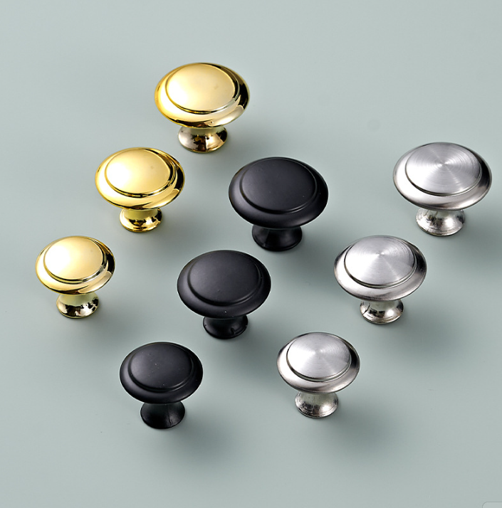 Mushroom Shape Cabinet Drawer Pull Knob Stainless Steel Cabinet Round Single Hole Door Handle Knob