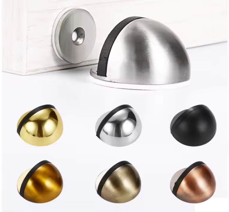 Zinc Alloy Draft Door Stopper Wall Protector Door Holder Floor Mounted Door Stopper