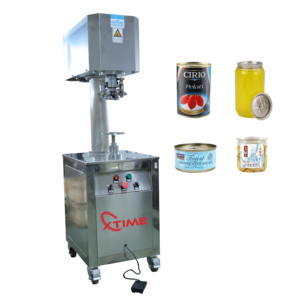 XTIME Manual can sealing machine  fruit canned meat fish  can tinned tomatoes sauce canning  machine