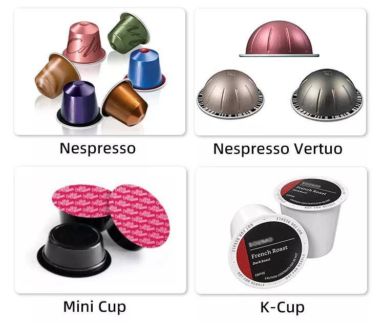 High speed multi-heads fully automatic instant coffee capsule nespresso K cup powder filling film sealing packing making machine