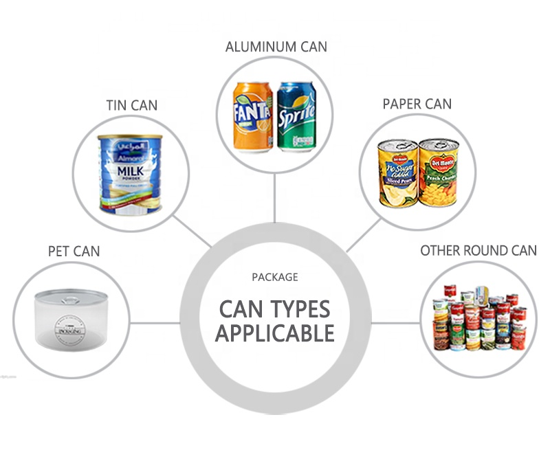 XTIME Manual can sealing machine  fruit canned meat fish  can tinned tomatoes sauce canning  machine