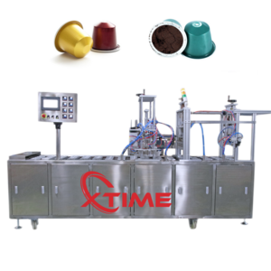 High speed multi-heads fully automatic instant coffee capsule nespresso K cup powder filling film sealing packing making machine