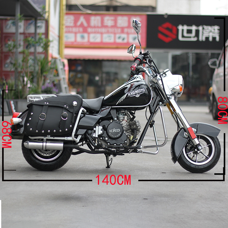 China factory supply chain drive single cylinder 4 stroke 50cc mini cruise chopper motorcycle