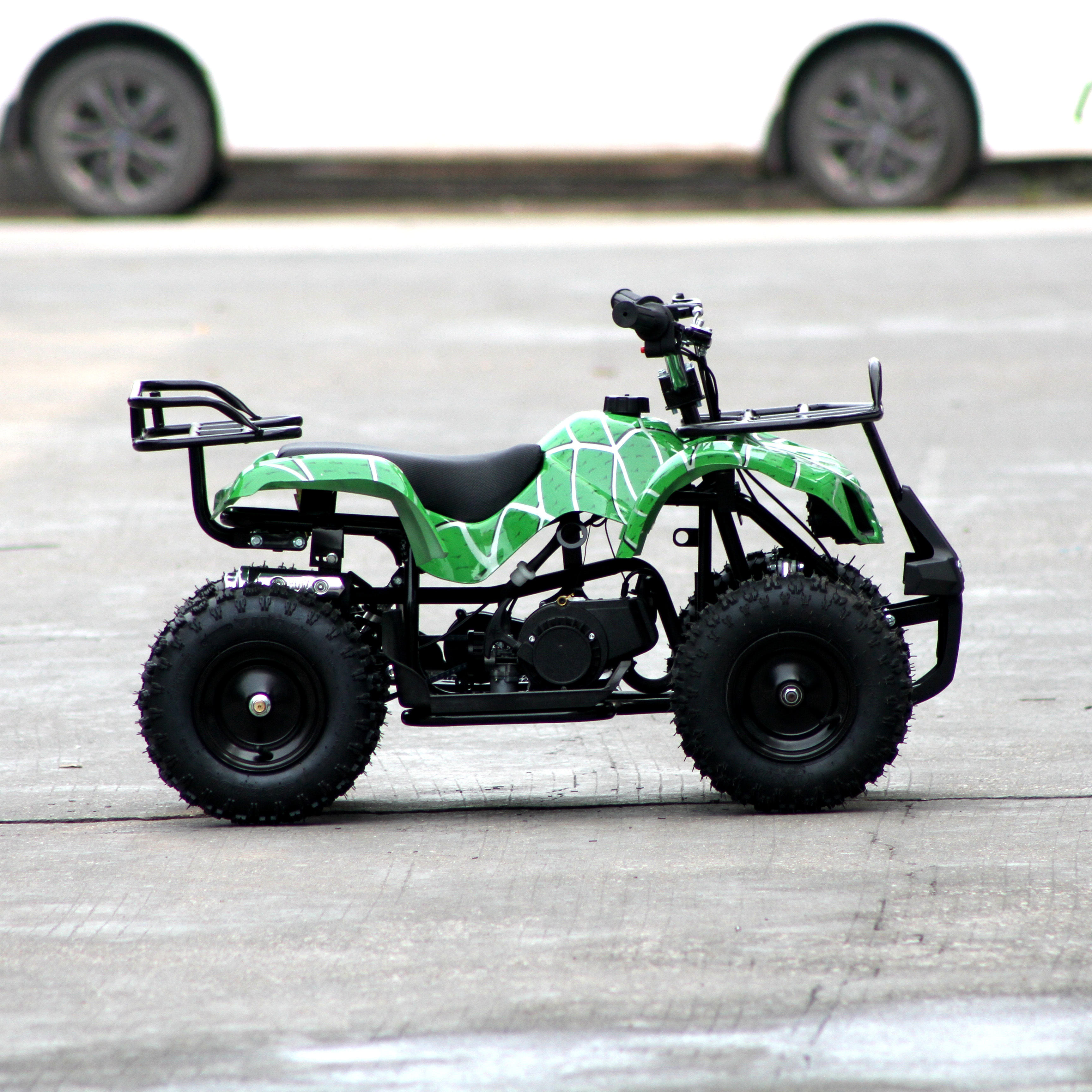 Modern design single cylinder two stroke hand start four wheel kids mini ATV