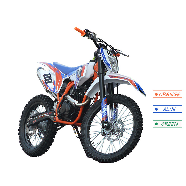 Mass stock petrol powered single cylinder 4 stroke engine mountain dirt jump bike for adults 250cc