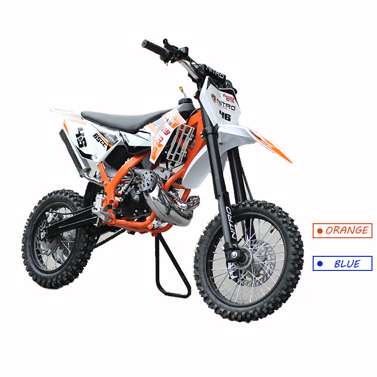 China factory supply kick start chain drive hydraulic brake mini cross bike 50cc motorcycle for kids