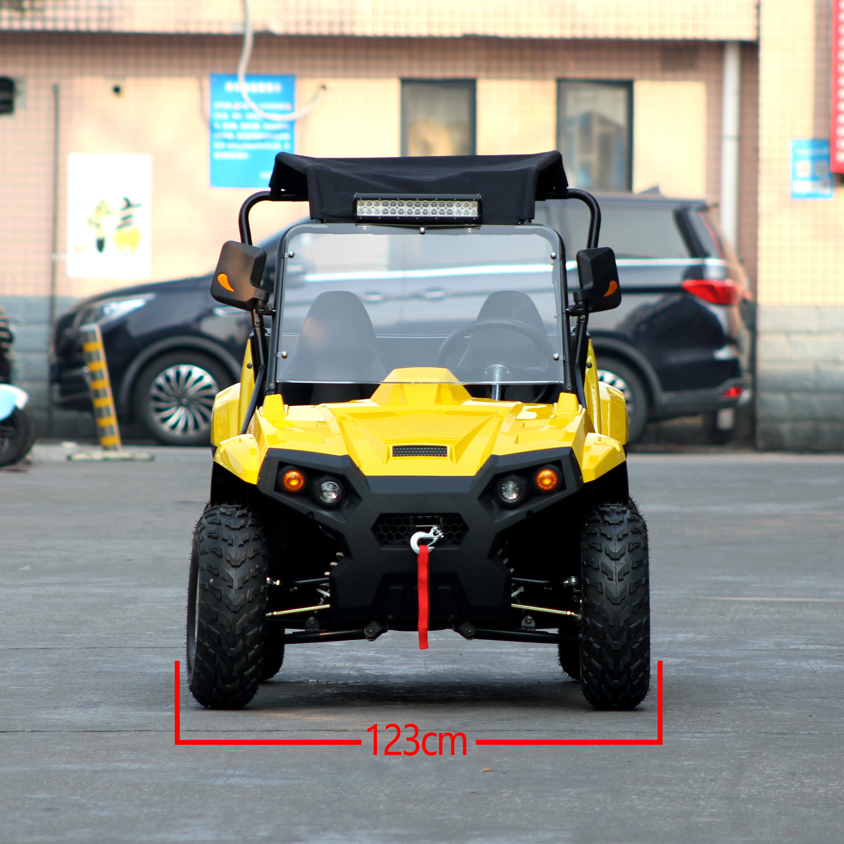 2023 Model 4 * 4 Adult UTV two-seater 200cc automatic engine dune buggy  10-inch aluminum rims