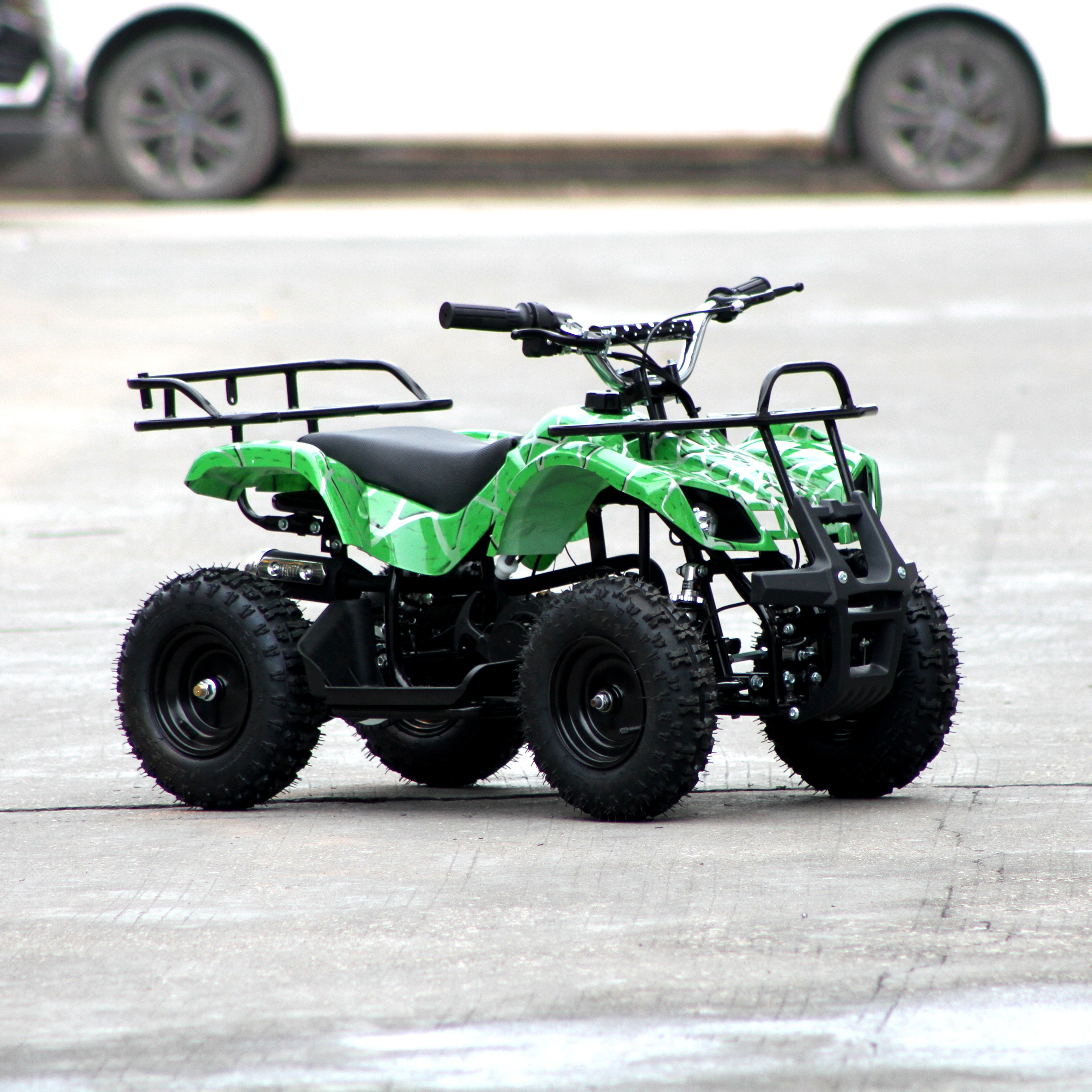 Modern design single cylinder two stroke hand start four wheel kids mini ATV