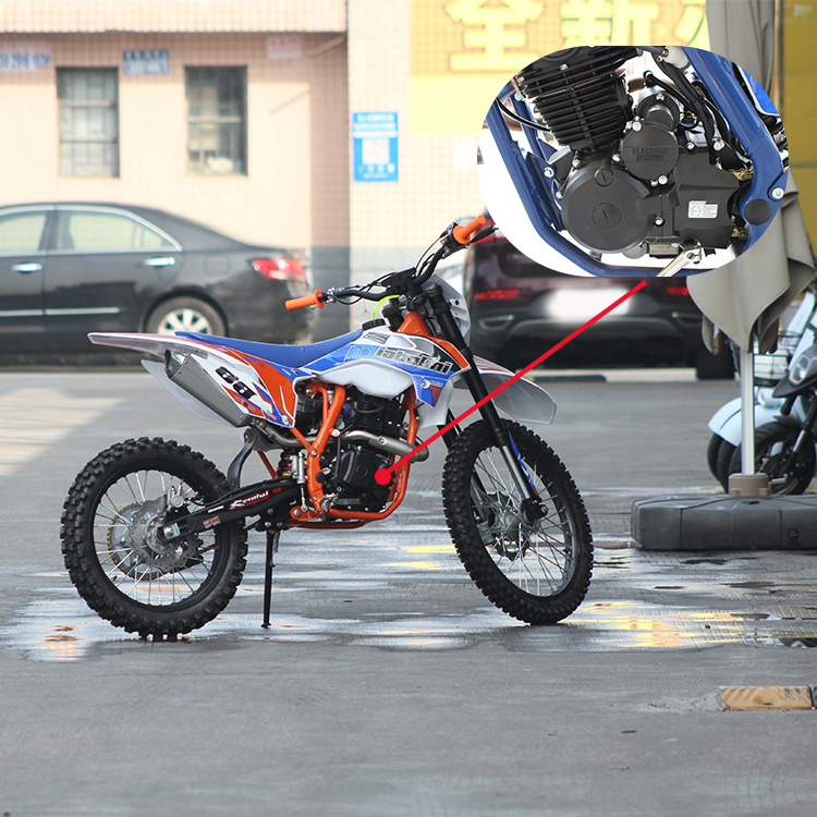 Mass stock petrol powered single cylinder 4 stroke engine mountain dirt jump bike for adults 250cc