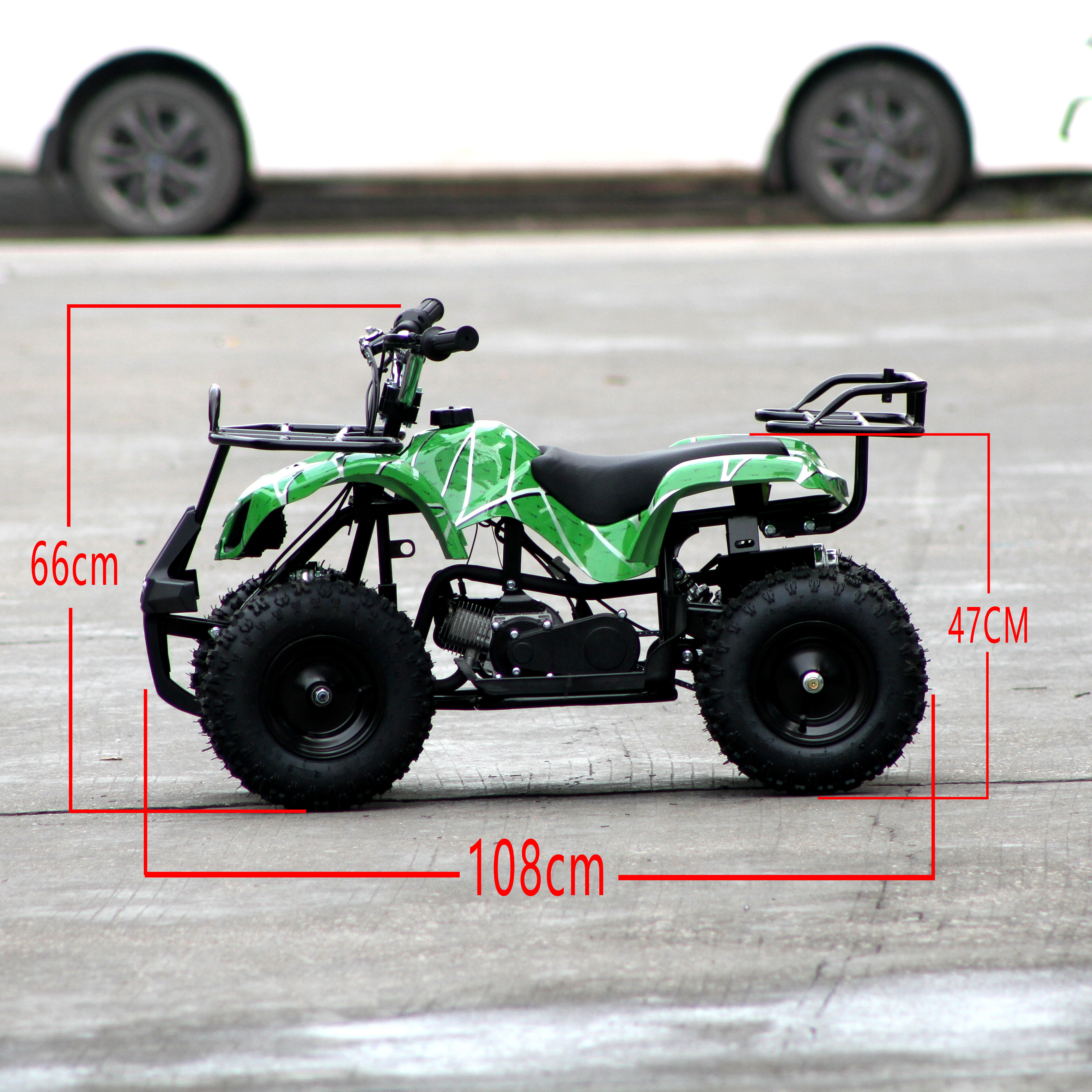 Modern design single cylinder two stroke hand start four wheel kids mini ATV