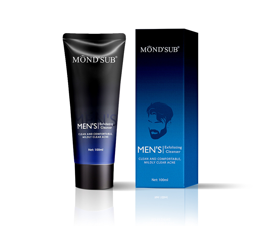 OEM Private Label Hydrating Facial Cleanser Gentle Cleansing Oily Skin Exfoliating Acne Men's Face Wash