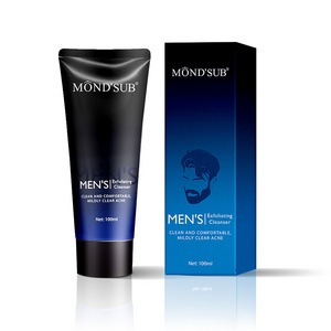 OEM Private Label Hydrating Facial Cleanser Gentle Cleansing Oily Skin Exfoliating Acne Men's Face Wash