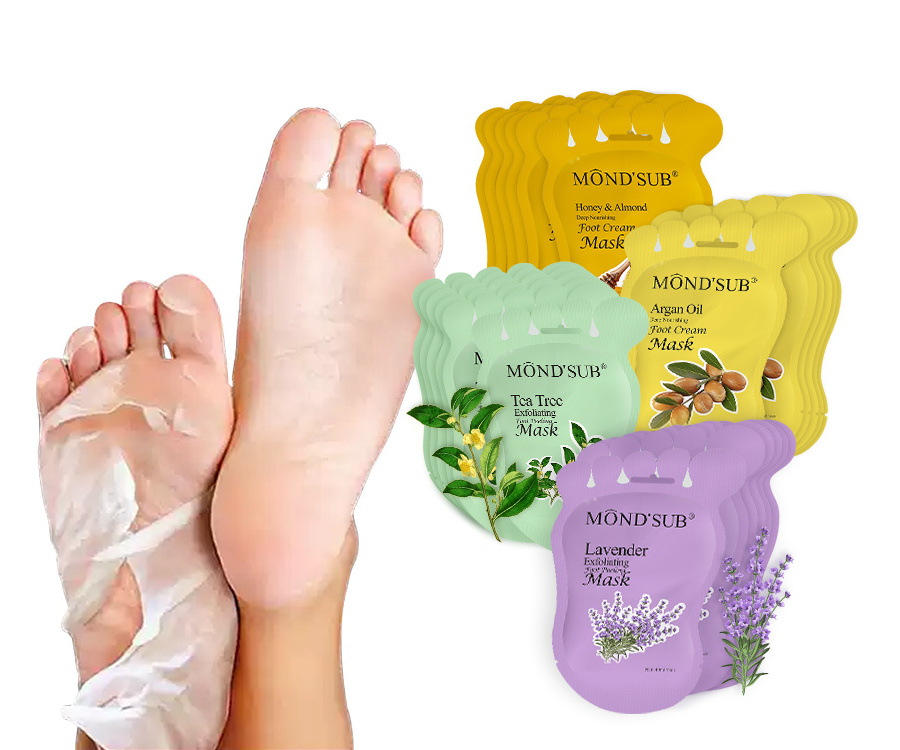 Lavender skin care exfoliating repairing peel foot sheet moisturizing socks baby peels mask exfoliating foot peeling foot mask