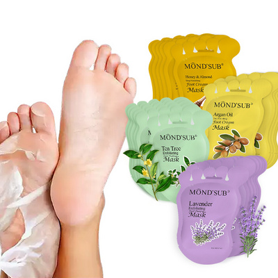 Lavender skin care exfoliating repairing peel foot sheet moisturizing socks baby peels mask exfoliating foot peeling foot mask