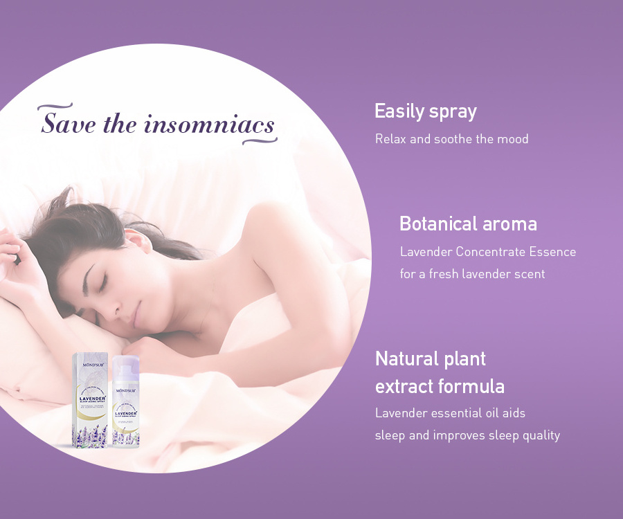 Private Label Lavender Sleep Pillow Mist Spray Deep Sleep Chloroform Spray Calming Relaxing Sleeping Spray