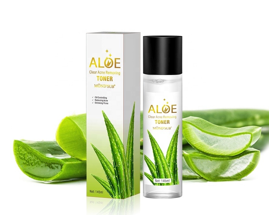 Private Label Aloe Vera Facial Toner Shrinking Pores Oil Control Anti Acne Face Toner