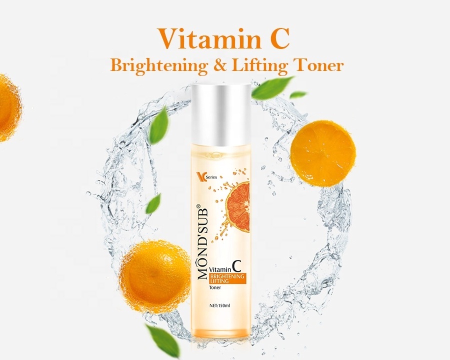 Private label best selling low moq gentle organic vitamin c facial treatment hydrating cleansing facial toner