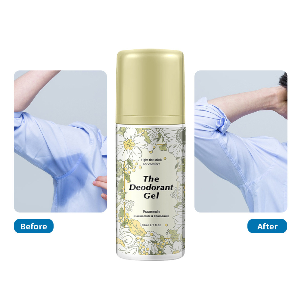 Natural Organic Roll-on Body Fragrances Perfume Gel Deodorant and Antiperspirant Femme Odor Control Deodorizers